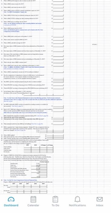 2019 Annual Report of IBM. We discussed annual reports at the beginning