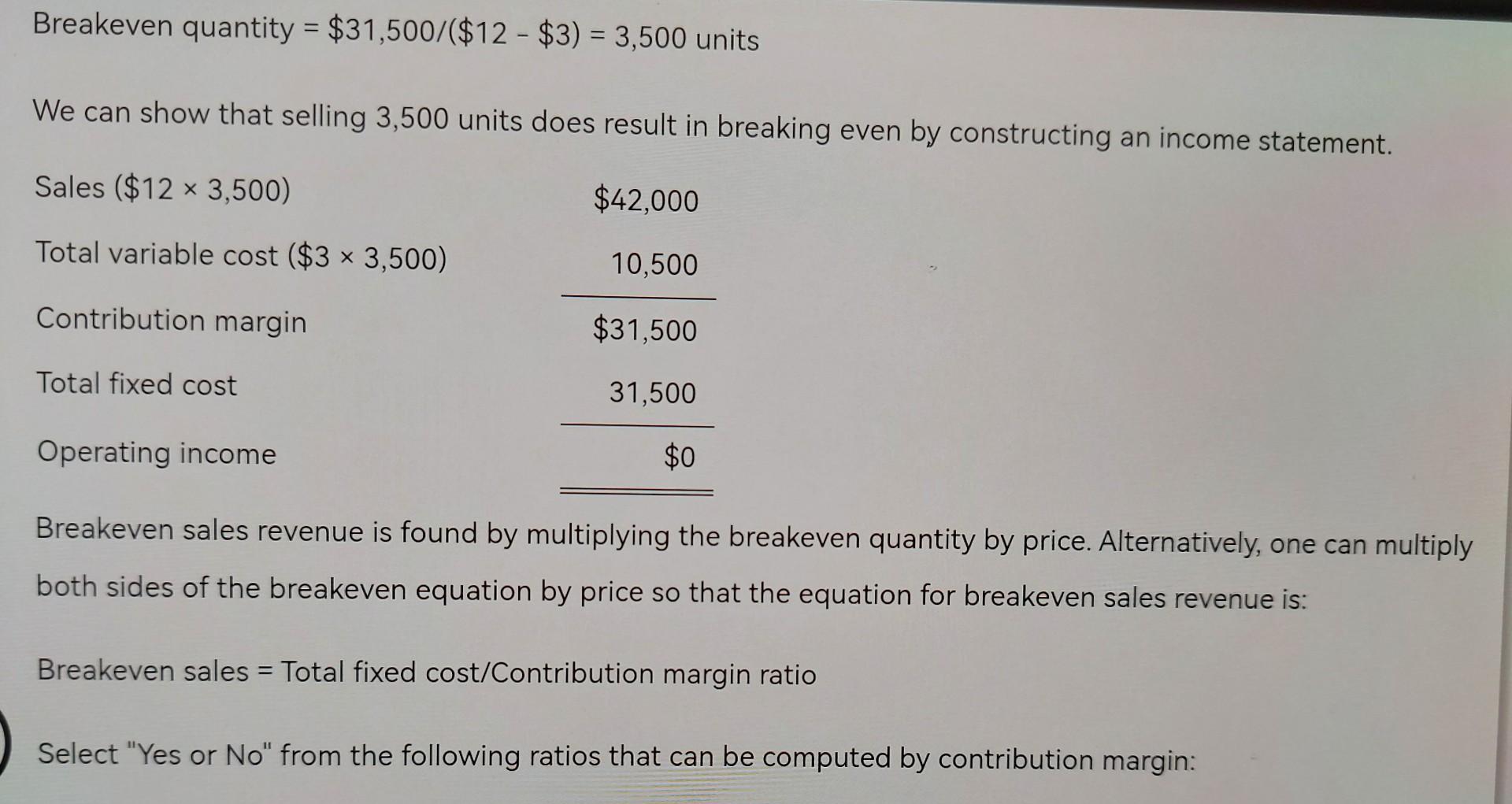 the blank here. Thank you so much! God bless! Blueprint Problem: Cost-Volume-Profit
