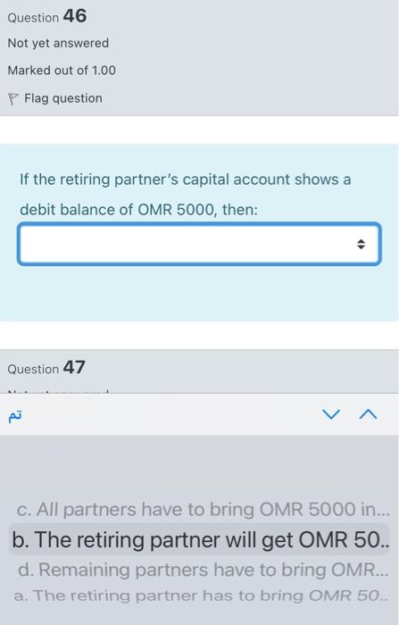 out of 1.00 P Flag question In which of the following situations