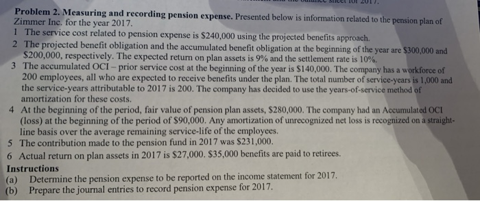  u U lic SCELTUI 201). Problem 2. Measuring and recording pension