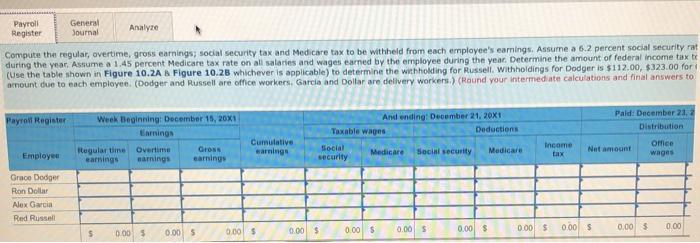 journalizing payroll transactions. LO 10-2, 10-3, 10-4, 10-5 Alex Wilson operates On-Time