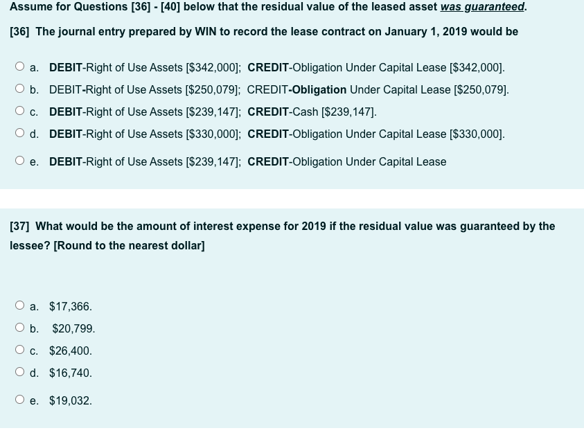 Worldz Information Network, Ltd., [WIN], a lessee, on January 1, 2019. The