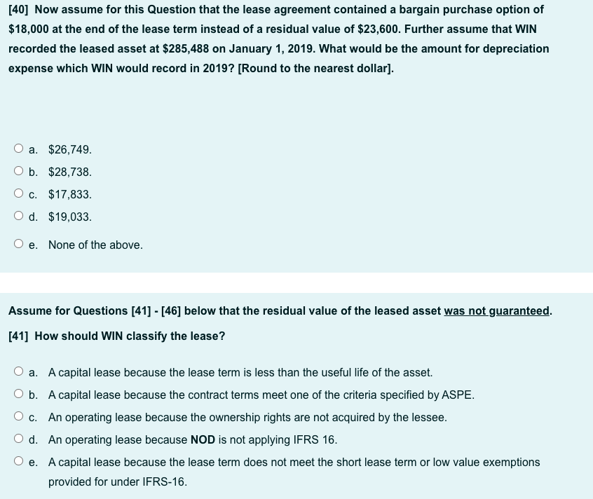 value of leased drone Lease $Undisclosed 10 years 15 years Useful life