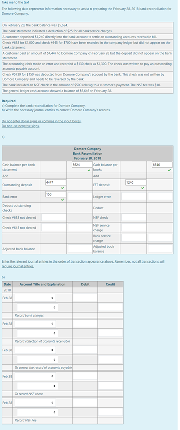 Take me to the text The following data represents information necessary