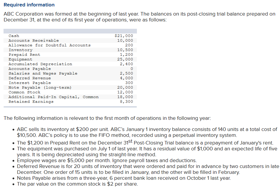 ending balances. The ending balance is calculated for you. You need to