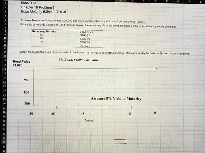  0 Q Block 17e Chapter 10 Problem 7 Bond Maturity Effect