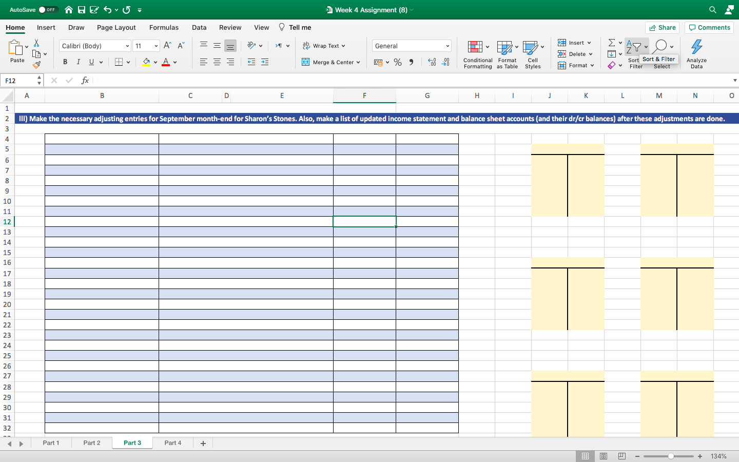 V Insert 11 "Ai = = V > ab Wrap Text General