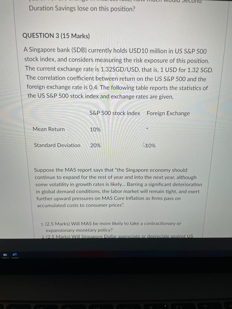 I need an approach to answer question 3 (5-day VaR). I