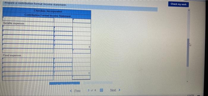 information: Number of units sold Selling price per unit Variable selling expense