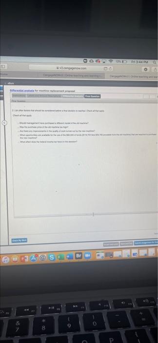 operations of the old machine and the new machine, neither of which