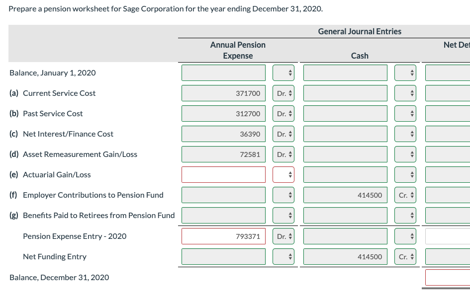 pension obligation"?? Is it for calculating the Actuarial Gain/Loss?? Sage Corporation is