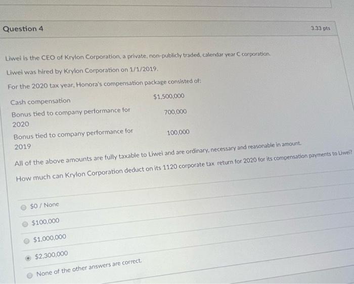 Please answer all thank you. please include the Letter answer Question 4