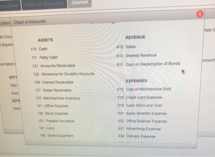 of Accounts Journal Instructions Adele Corp., a wholesaler of music equipment, issued