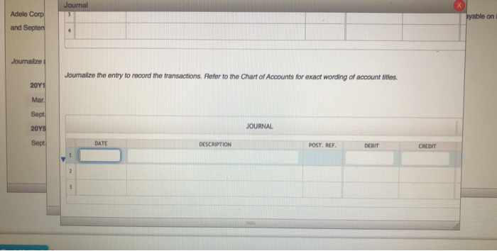 to record the following selected transactions. Refer to the Chart of Accounts