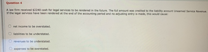  please all answer all questions 4-6 Question 4 A law firm