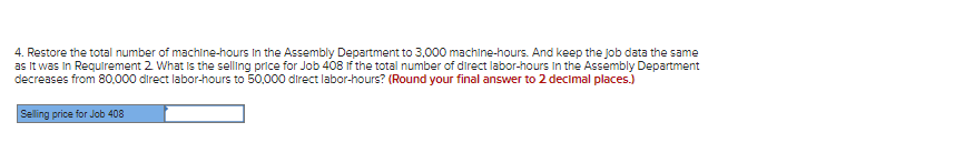 department Milling Department Overhead Cost (Y): Assembly Department Overhead Cost (Y): =