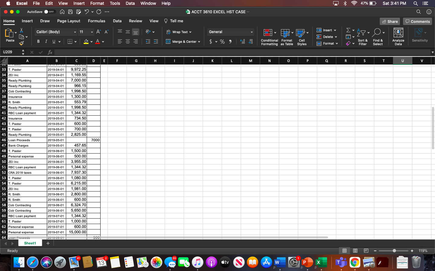 assignment. This assignment must be completed in excel. You are required to
