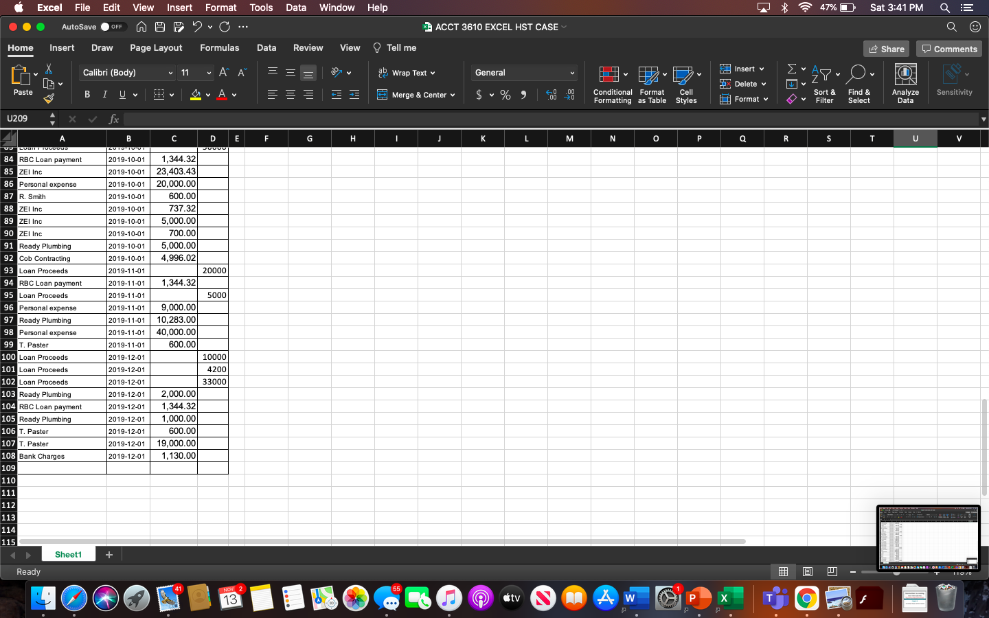complete HST return which will indicate any HST owing/refund at December 31,