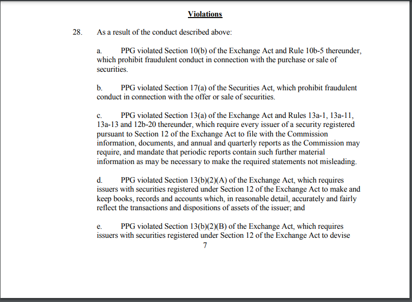 the legal definition of fraud, did your company commit fraud? Only consider