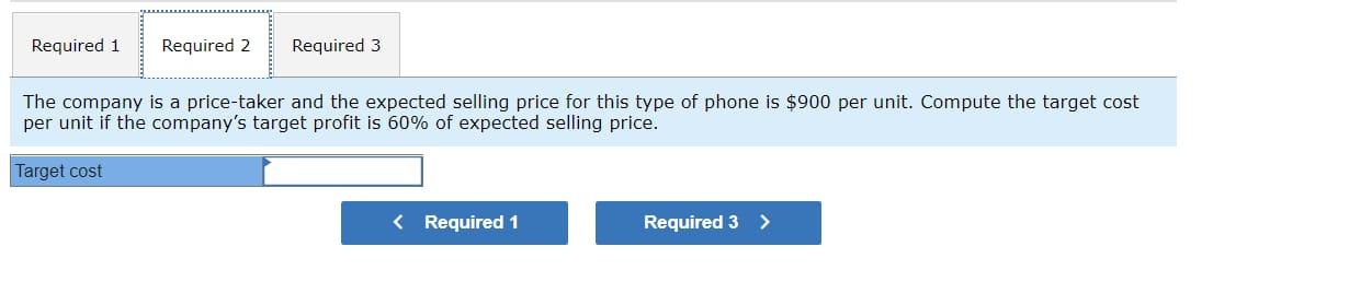 cost LO P6 Techcom is designing a new smartphone. Each unit of