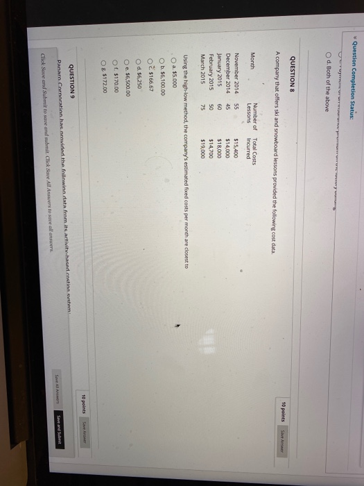 can you do this for me? Question Completion Status: d. Both of