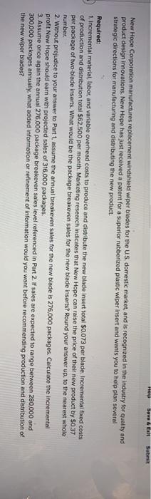  He Save & E Submit New Hope Corporation manufactures replacement windshield