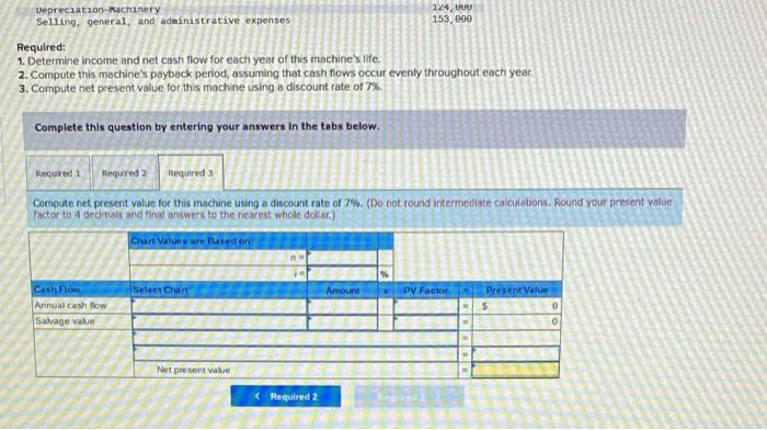 to buy a new machine at a $511,000 cost with an expected