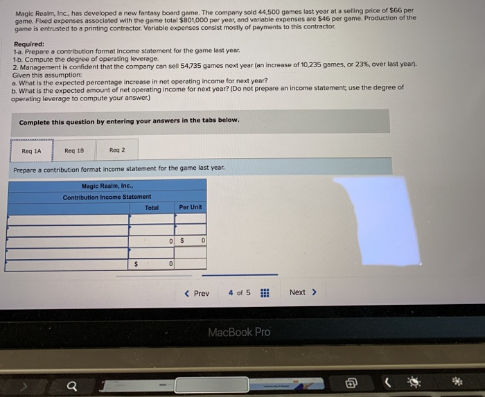  Magic Realm, Inc., has developed a new fantasy board game. The