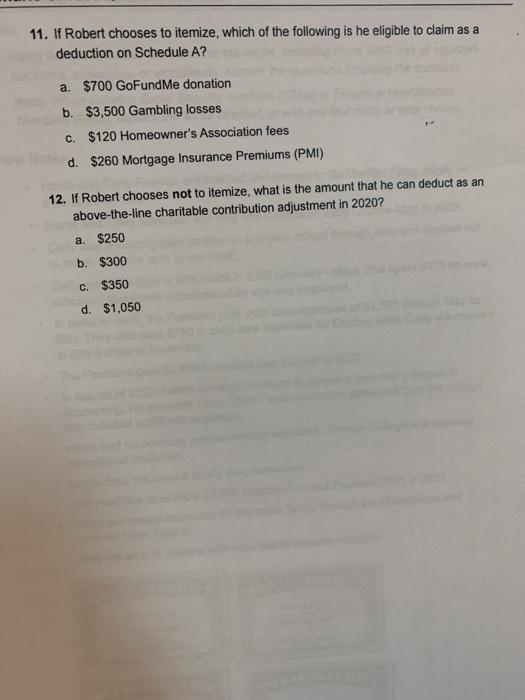 Robert is 41 years old and files as Head of Household. He