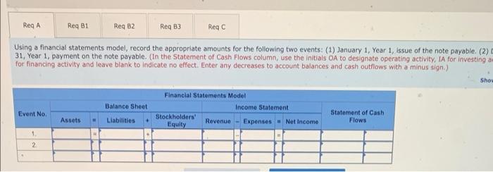 January 1, Year 1, is shown next. Accounting Principal Balance Applied to