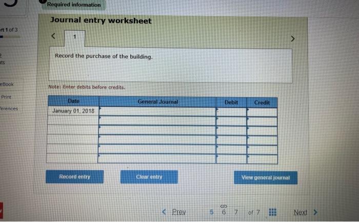 the questions displayed below) On January 1, 2018, Gundy Enterprises purchases an