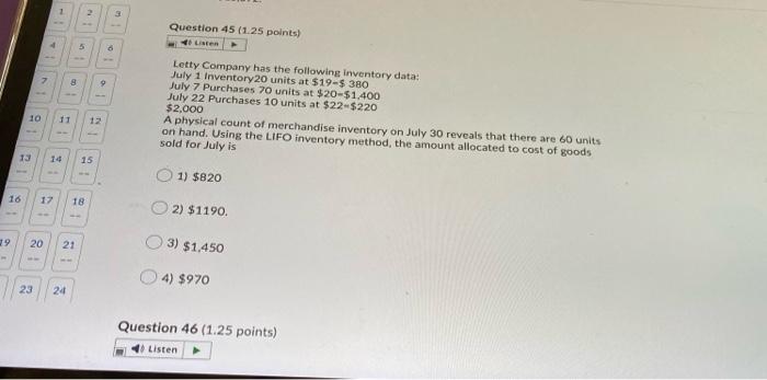 hours? 10 11 12 1) $66,000 2) $60,000 13 14 5 3)