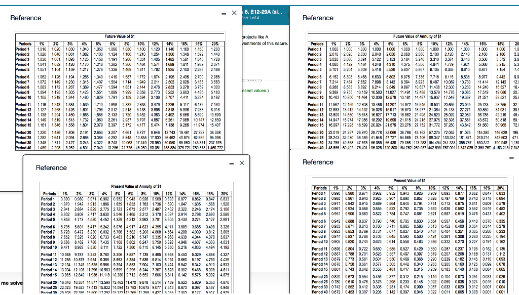 in the following projects: Project A costs $270,000 and offers seven annual