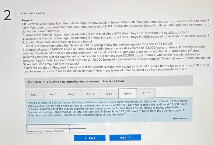 a winter products line has been developed. However, Silver's president has decided