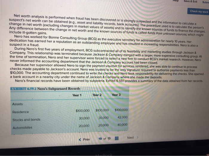  LID Save & Exit Subm Check my work Net worth analysis