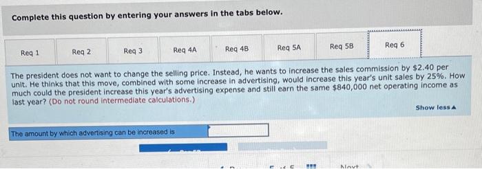 to determine the break-even point in dollar sales. 3. Assume this year's