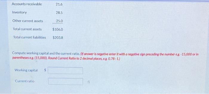 from a recent balance sheet of Bob Evans Farms in millions of
