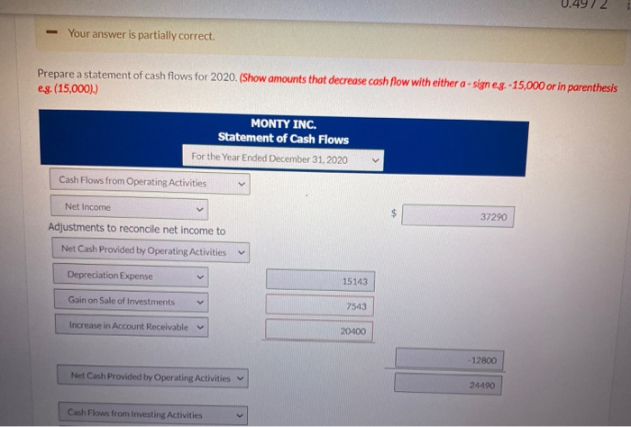 2 of 5 0.49/2 E Monty Inc. had the following balance sheet