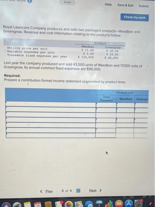  Saved Help Save & Exit Submit Check my work Royal Lawncare