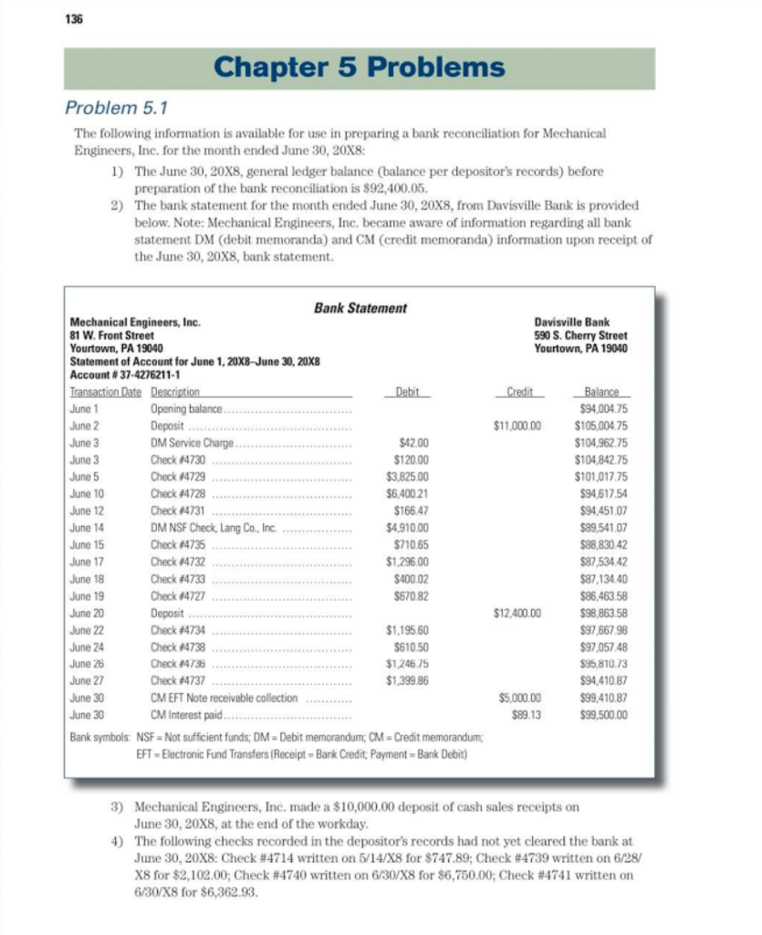 I need help with Problem 5.1 A-C and 5.2 A-C Chapter 5