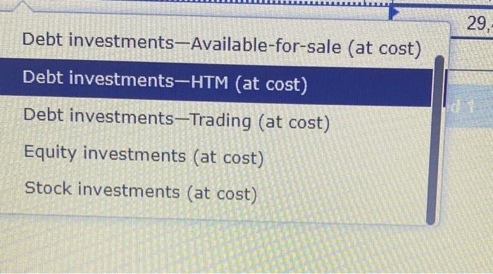securities. The year-end cost and fair values for its portfolio of these