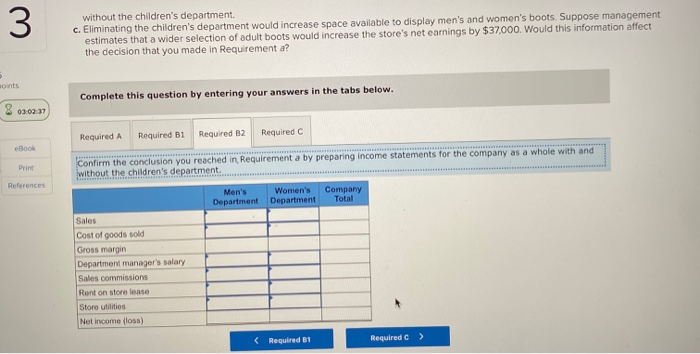 the men's department has a sales staff of nine employees, the manager