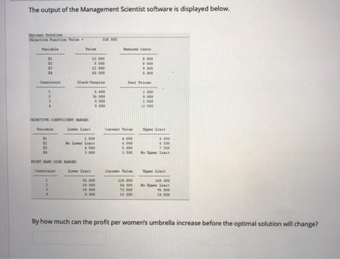 a retalar that needs to determine the number of four diftarent types