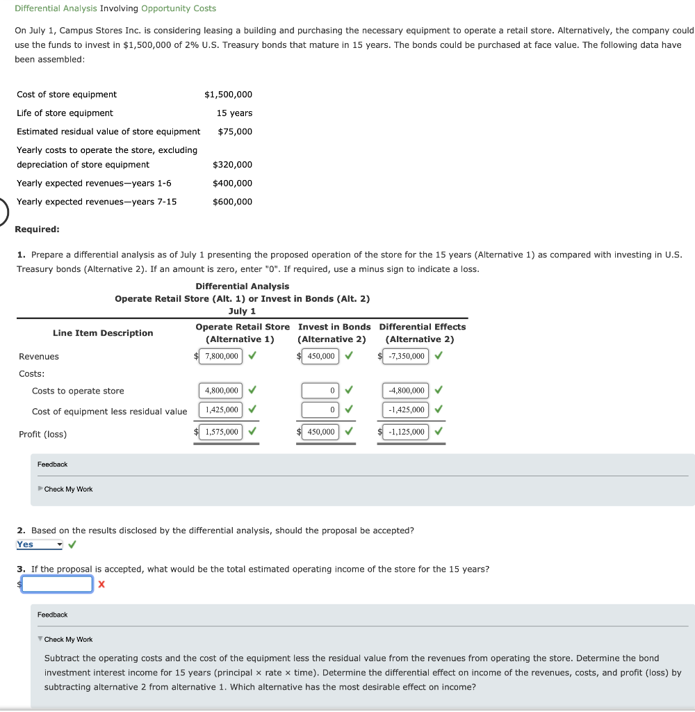 Please help with the last question, #3. Thank you! Differential Analysis Involving