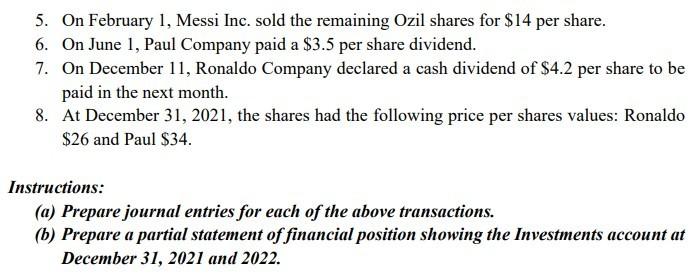 (Equity Investments) Messi Holdings, Inc. had the following investment portfolio at January