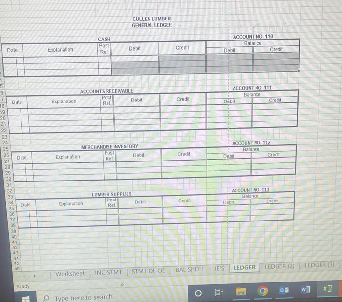 Formatting "Table - 1. PROBLEN 12A-4 (CDNTINUED) 17 42 Requirement 3 CULLEN