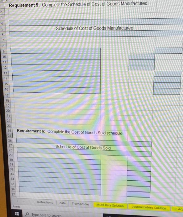 the company's inventory balances were as follows: Raw Materials Inventory Work-in-Process Inventory