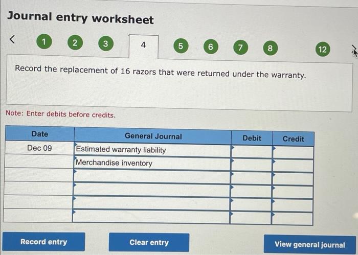 new one from Merchandise Inventory to the customer. The company's cost per