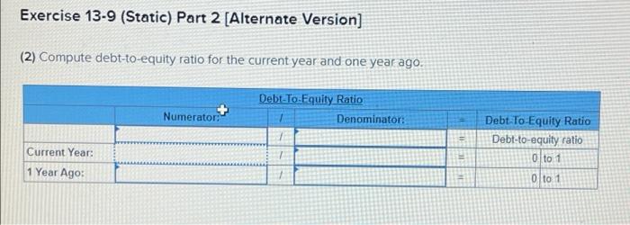 year-end balance sheets follow. Current Year 1 Year Ago 2 Years Ago