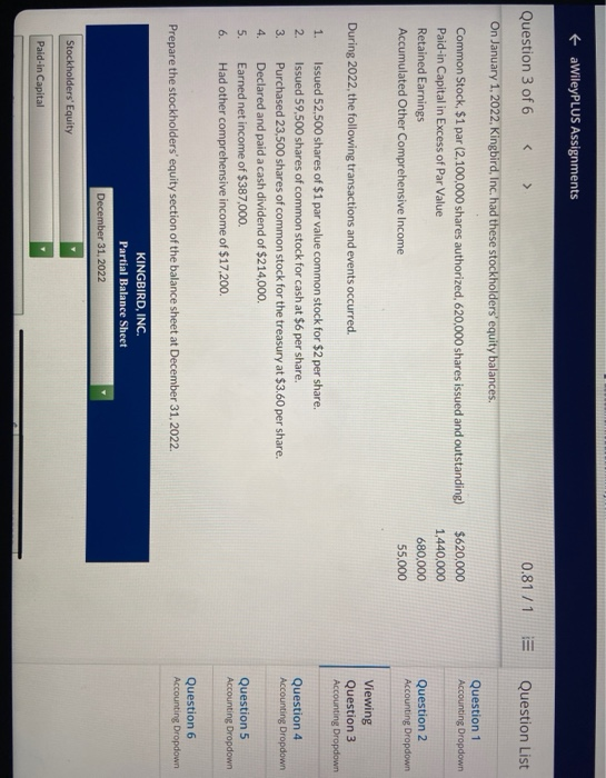  having diffcutly with figuring it out faWileyPLUS Assignments Question 3 of